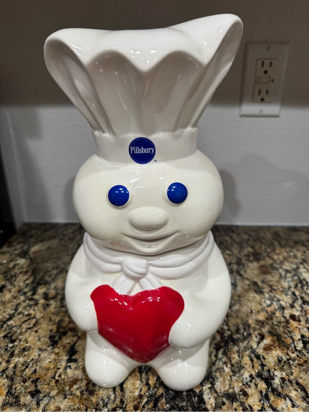 Pillsbury Doughboy "Add a Little Love" ceramic cookie jar